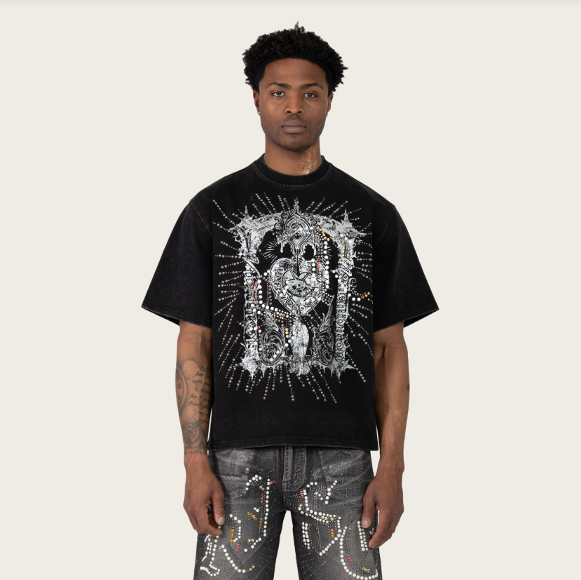 MEMENTO MORI STUDDED SS TEE