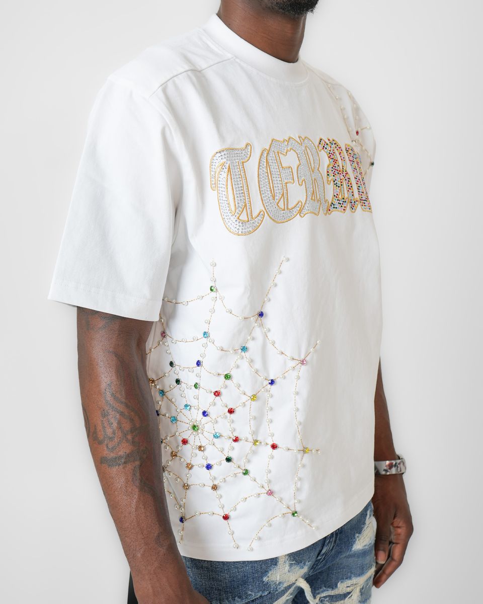 PREME TERROR BLACK TSHIRT-WHITE