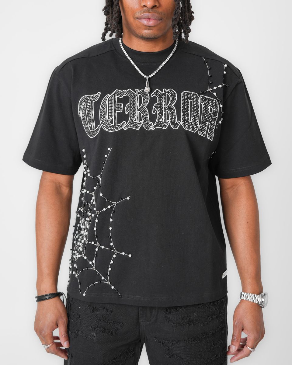 PREME TERROR BLACK TSHIRT-BLACK