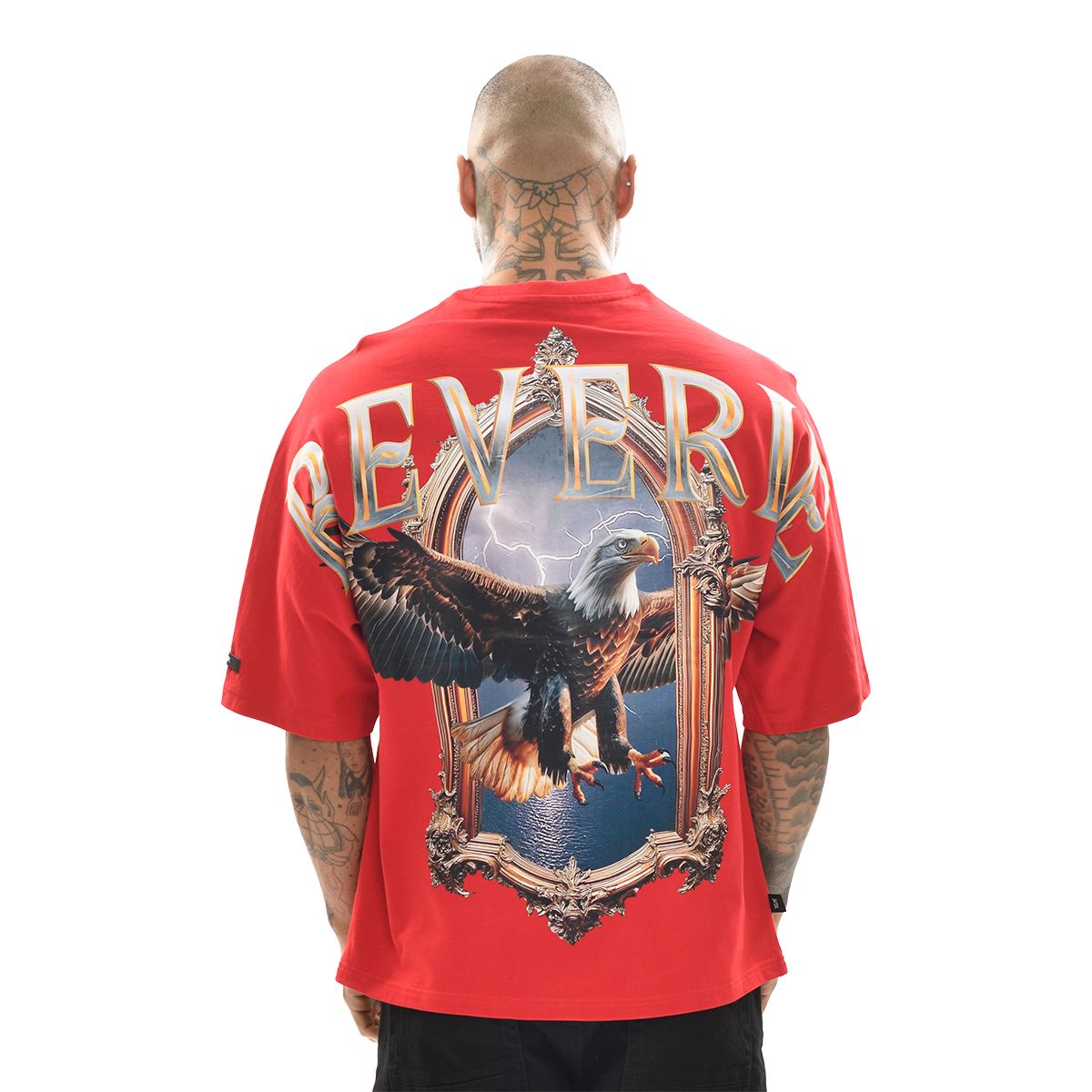 REVERIE DROP SHOULDER TOP TEE - RED