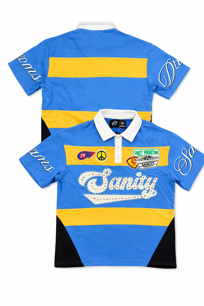 Politics Rugby Polo Shirt - Blue