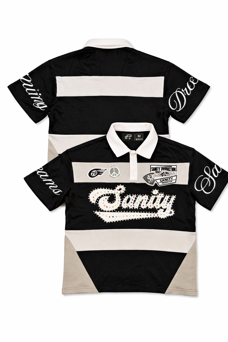 Politics Rugby Polo Shirt - Black