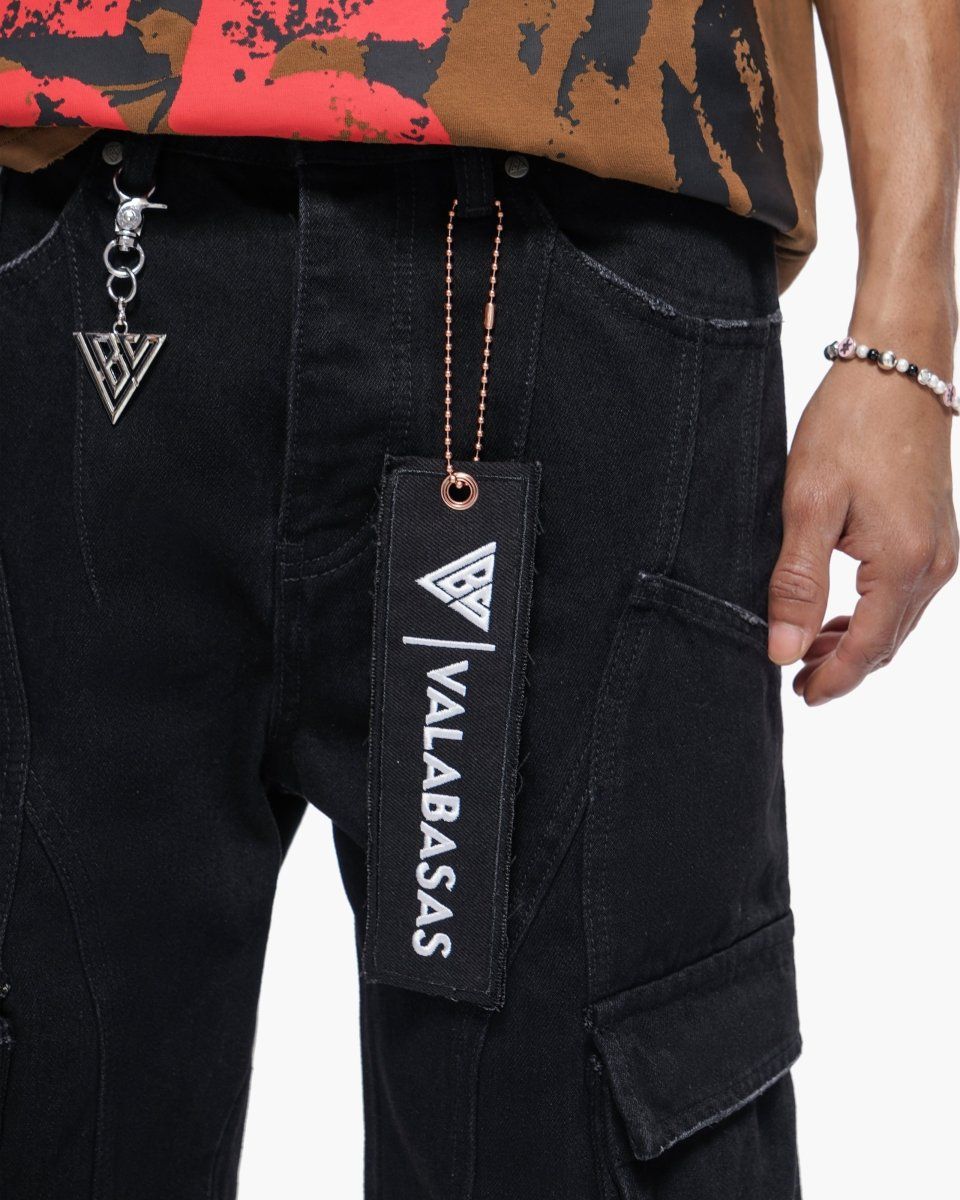 Static Jorts Black Washed