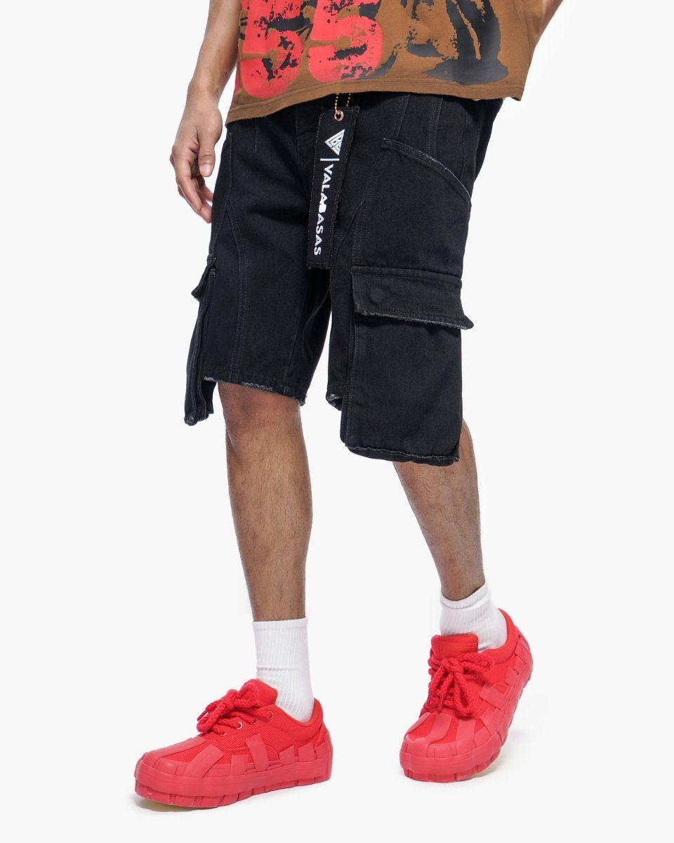 Static Jorts Black Washed