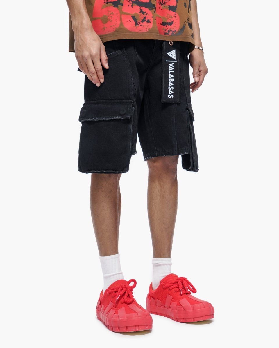 Static Jorts Black Washed