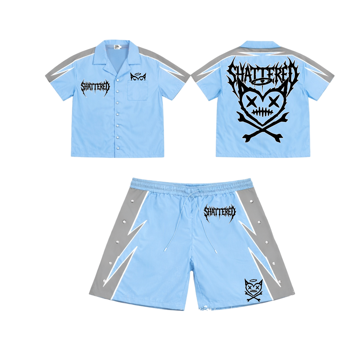 SHATTERED HEART NYLON SET