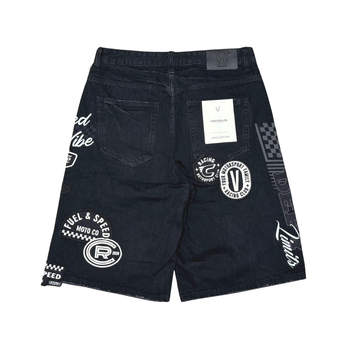 PATCHES PREMIUM DENIM SHORTS / ALL OVER