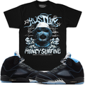 Money Surfing - Black T-Shirts
