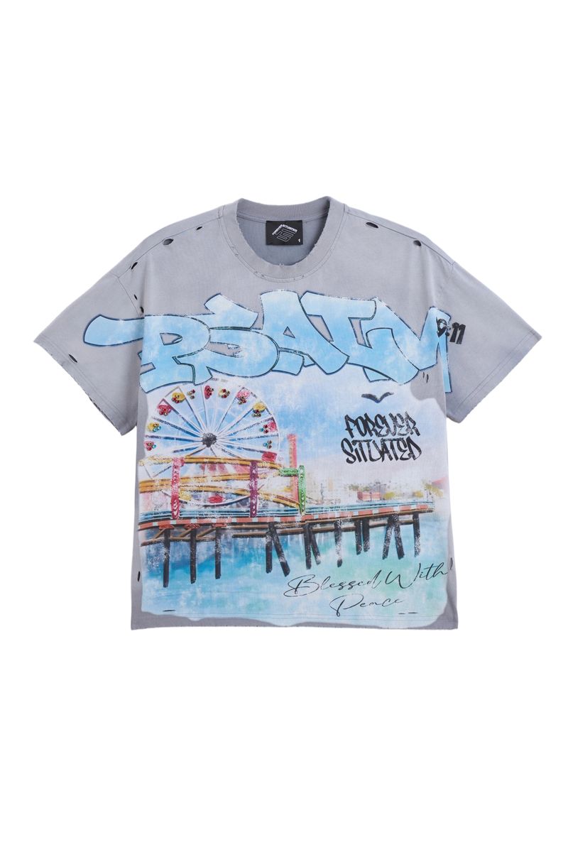 Ferris Wheel Grey Tee