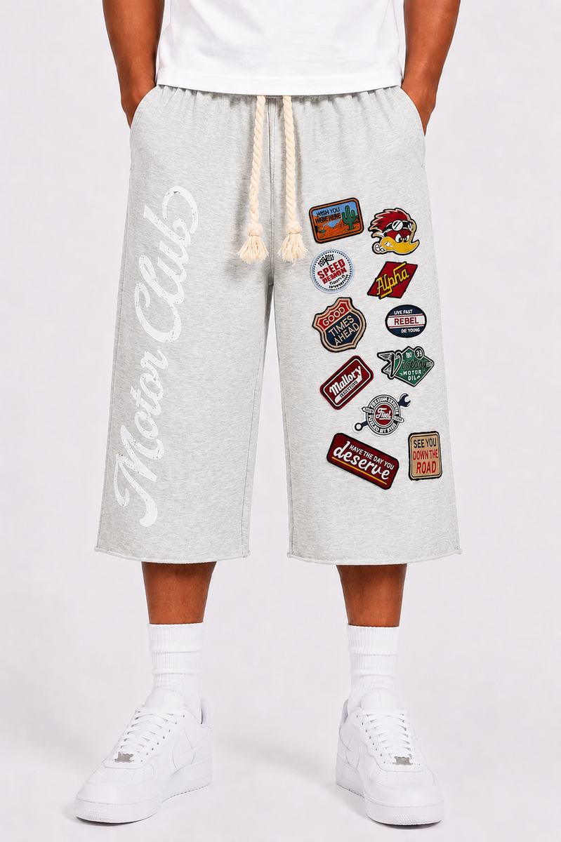 MOTOR CLUB SHORTS - CLOUD