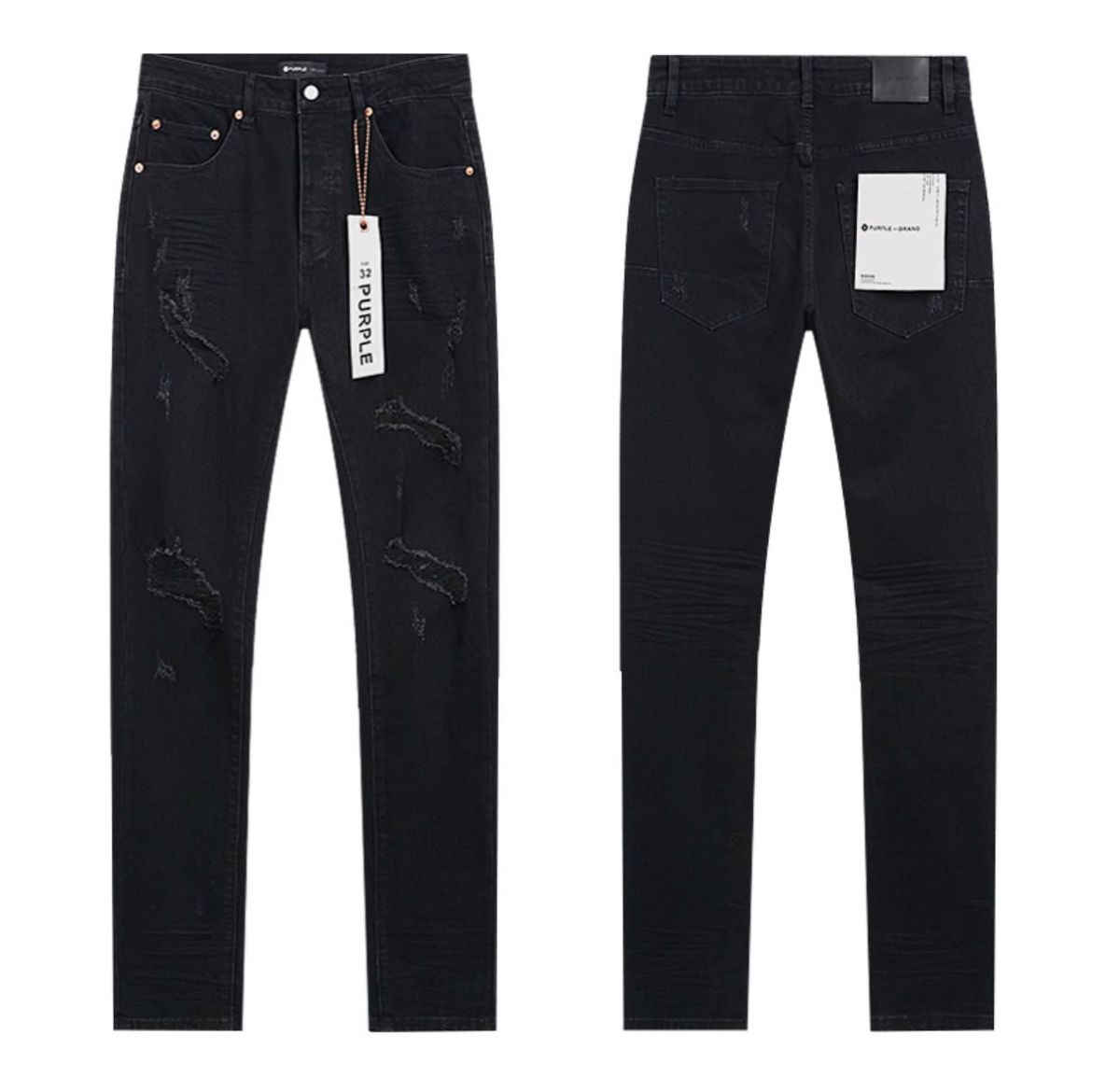 PURPLE BLACK JEANS