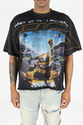 FINISH LINE TEE - BLACK