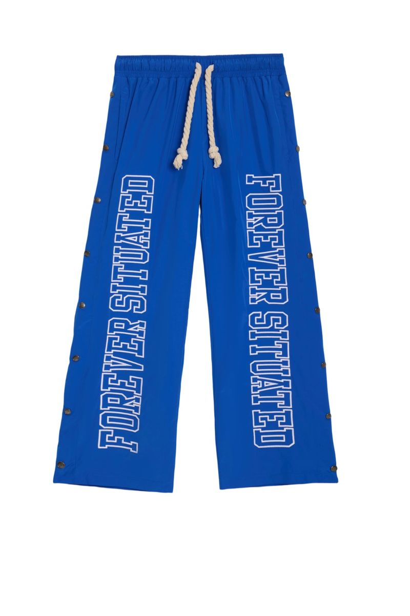Nylon Track Pants Royal Blue