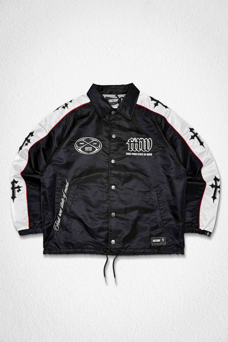 STATE OF MIND RACER COACH JACKET - BLACK