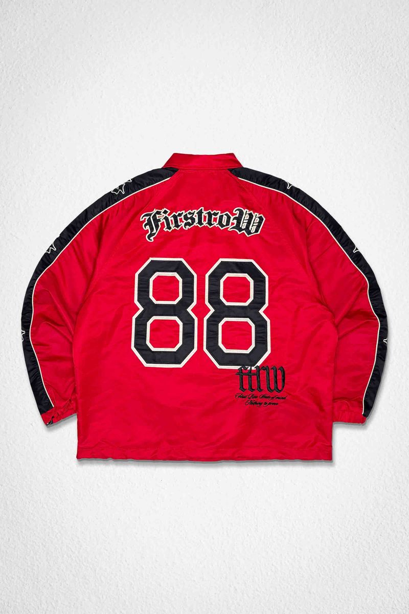 STATE OF MIND RACER COACH JACKET - RED