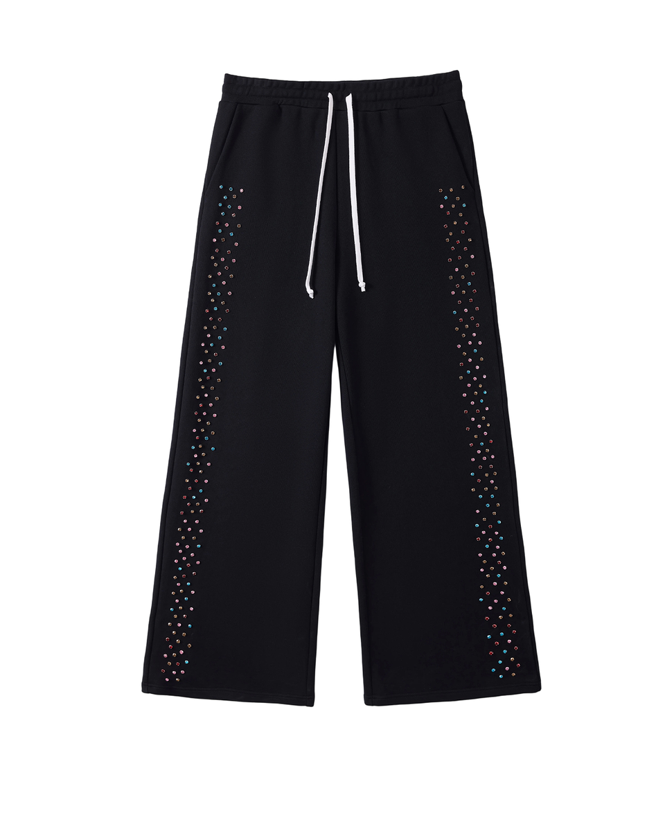 Crystal Cactus Sweats - Black
