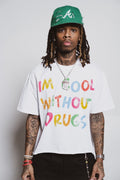 Cool Without Drugs White Tee