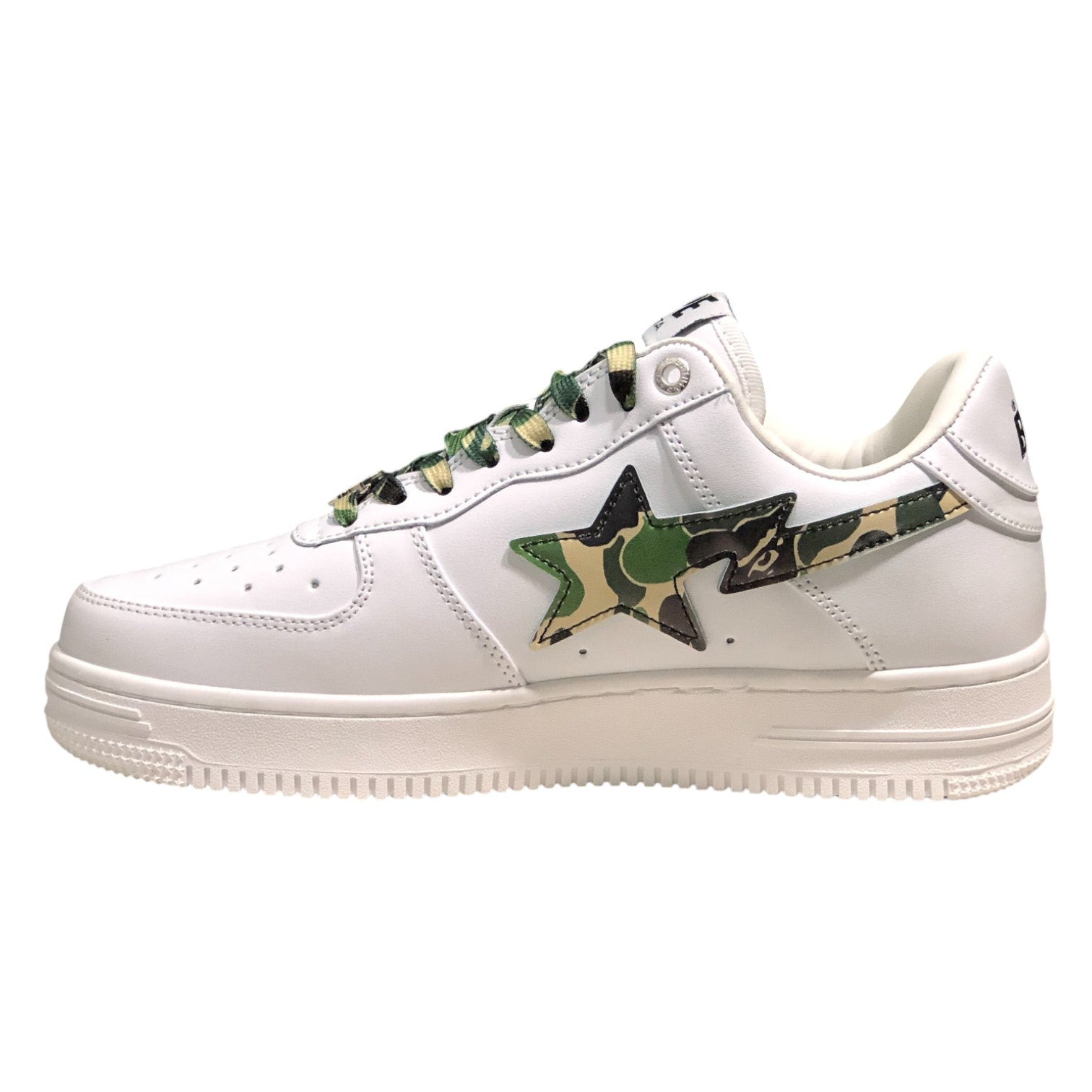 A Bathing Ape Bape Sta Low White ABC Camo Green