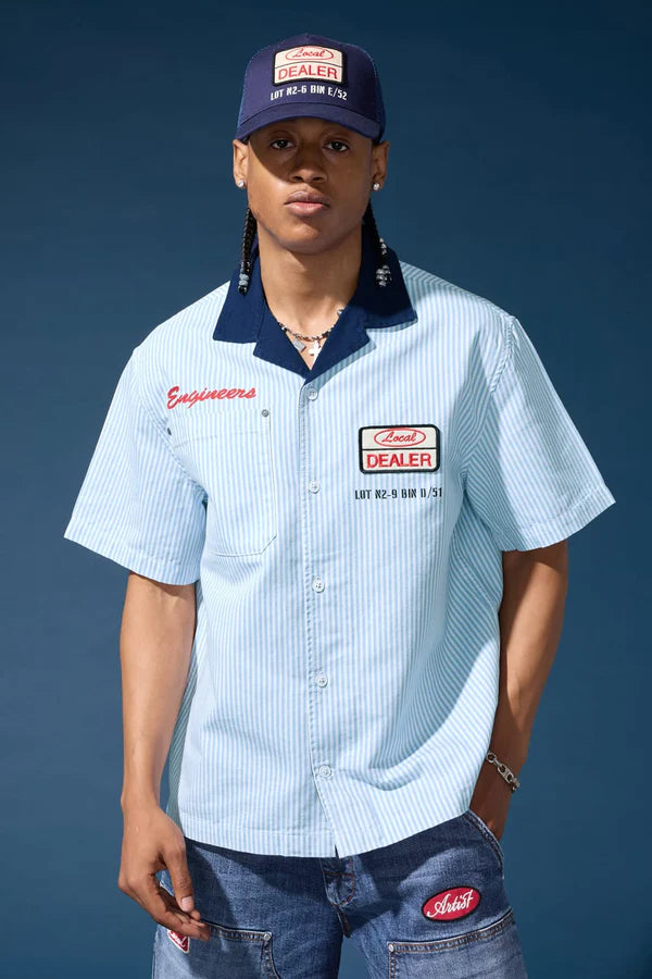 The Re-Up Mechanic Shirt - Bengal Stripe