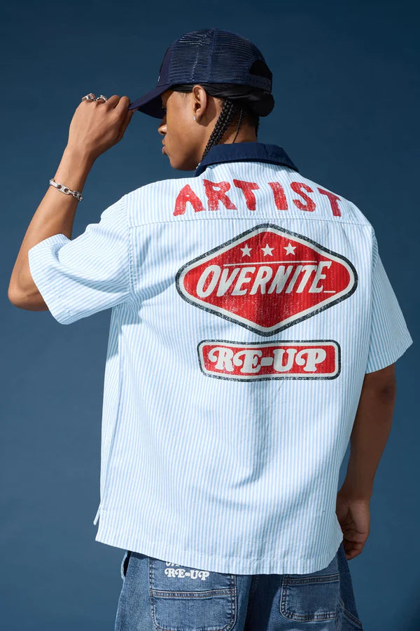 The Re-Up Mechanic Shirt - Bengal Stripe