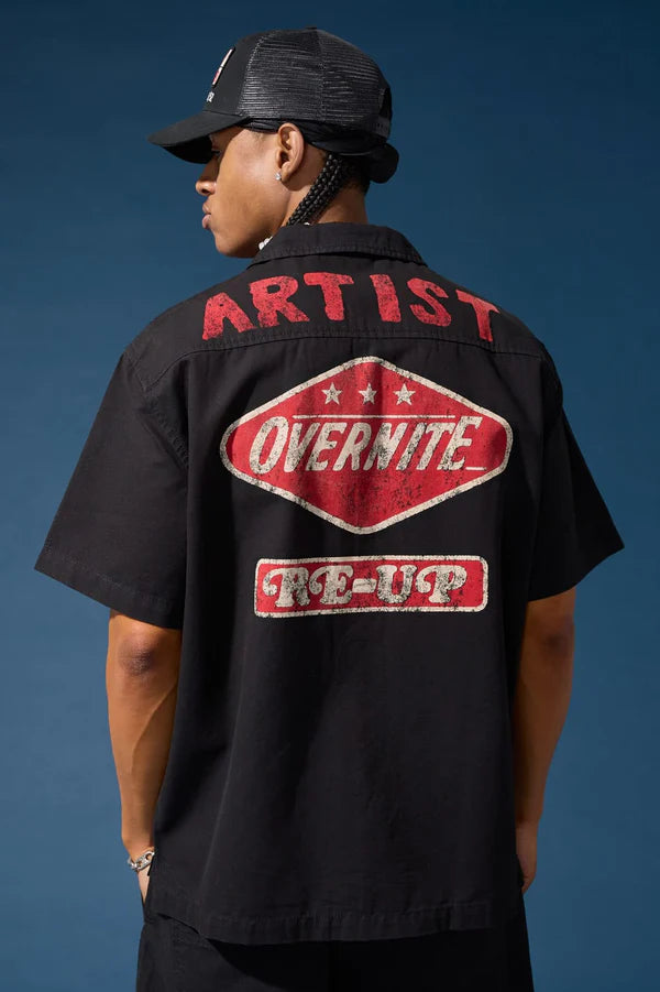 The Re-Up Mechanic Shirt - Black