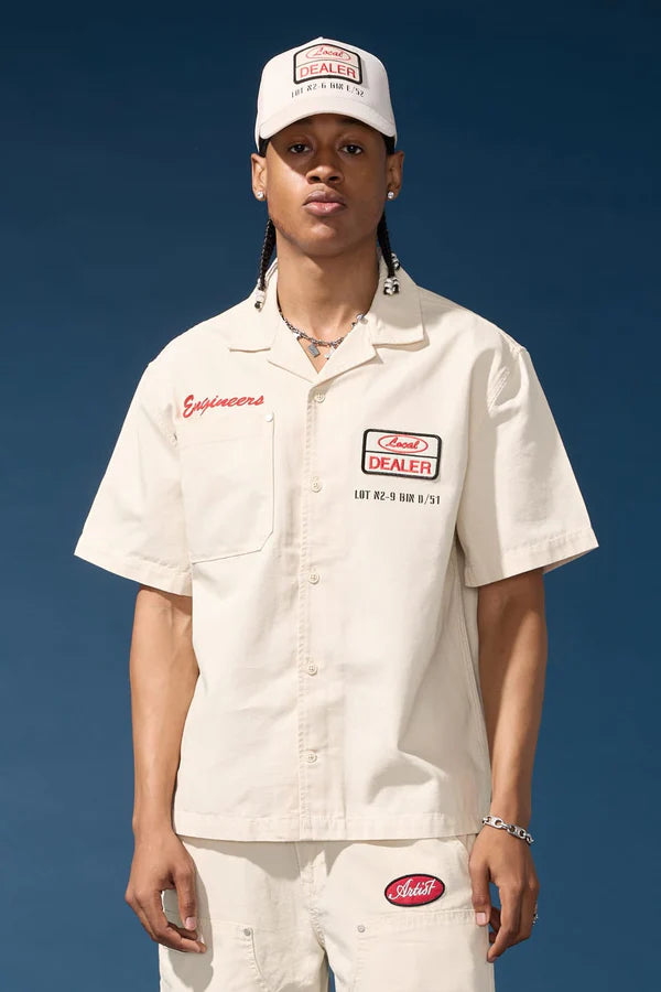 The Re-Up Mechanic Shirt - Bone