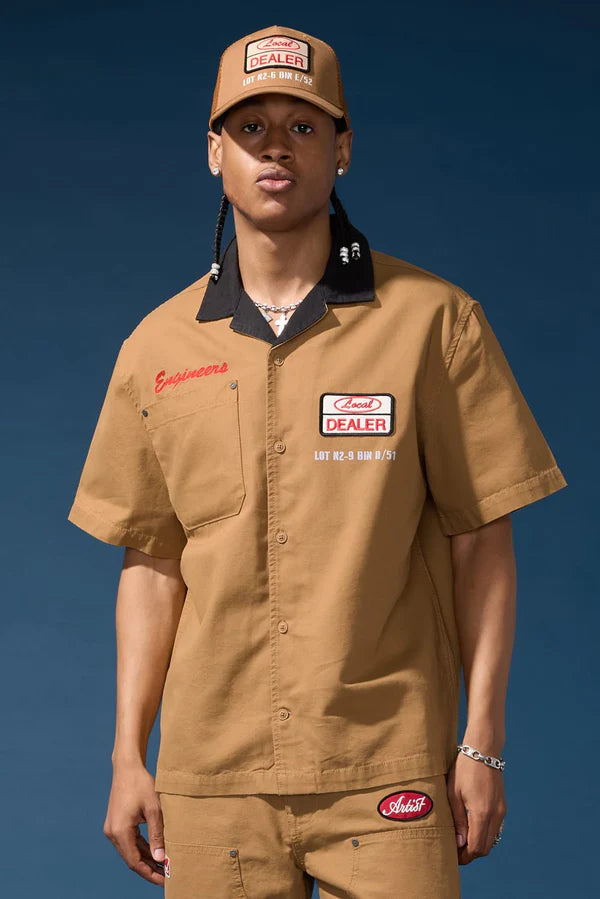 The Re-Up Mechanic Shirt - Wheat