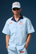 The Re-Up Mechanic Shirt -Service Blue