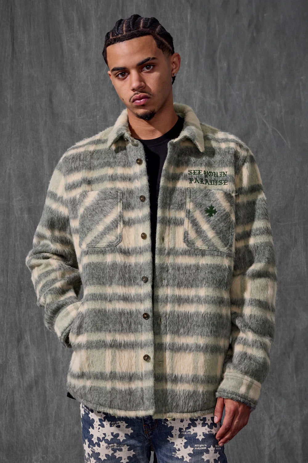 Paradise Flannel Shacket (Olive)