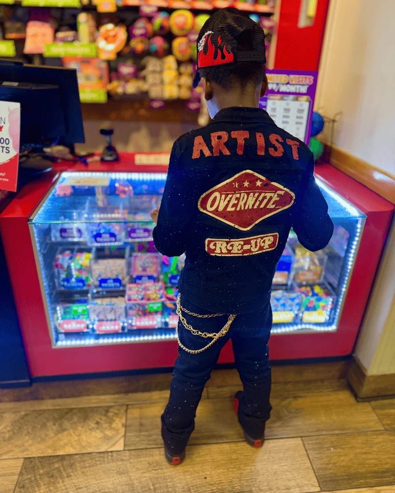 Kids Local Dealer Trucker Jacket (Jet Black)