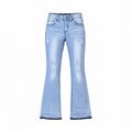 KIDS RIP N REPAIR LIGHT BLUE WASH WITH BABY BLUE STITCH