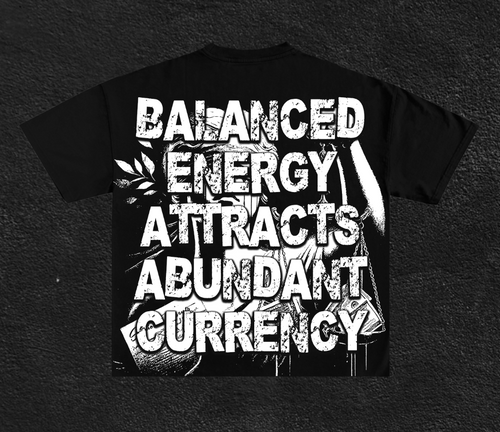 BALANCED ENERGY TEE- BLACK
