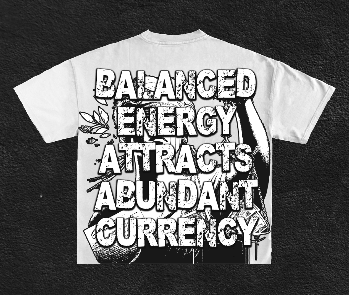 BALANCED ENERGY TEE- WHITE