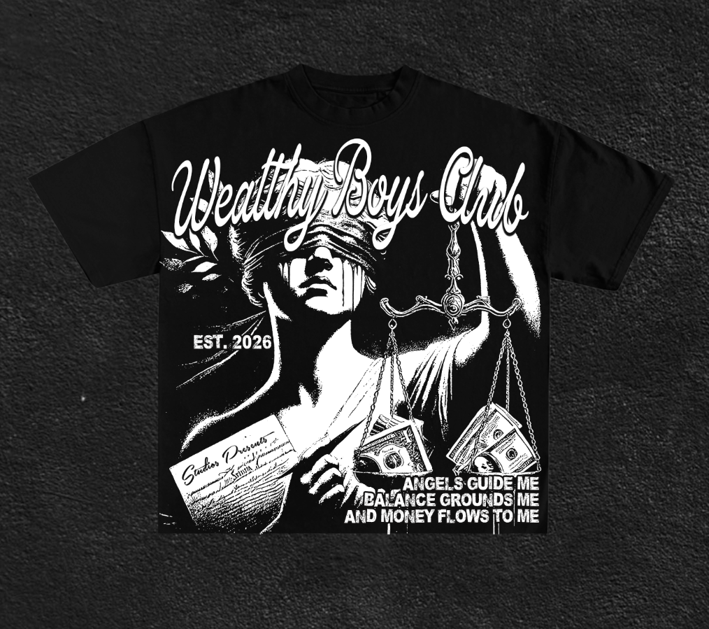 BALANCED ENERGY TEE- BLACK