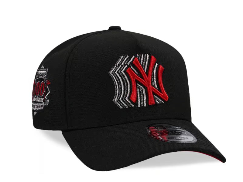 New Era New York Yankees Stadium Anniversary Fade Black Red Edition 9Forty A Frame Snapback Hat