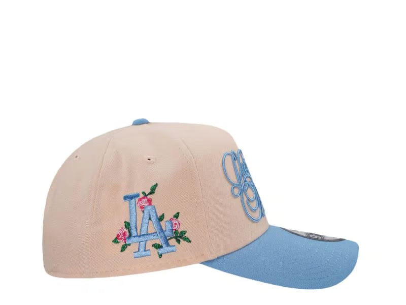New Era Los Angeles Dodgers Script Mango Sky Edition 9Forty A Frame Snapback Cap
