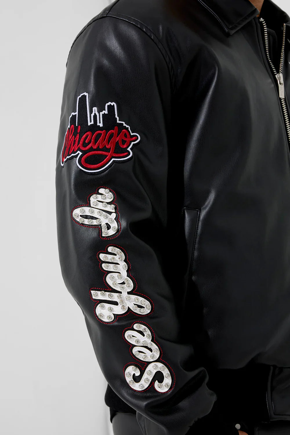 Windy City Varsity Jacket (Black)