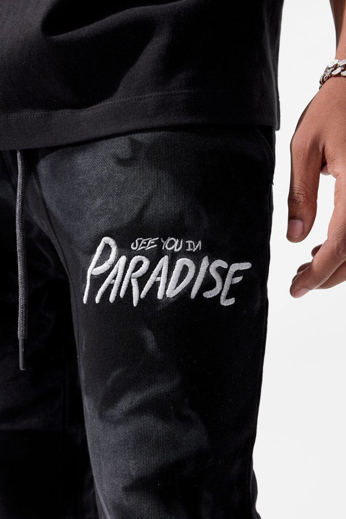 Surfside Stacked Sweatpants - Black
