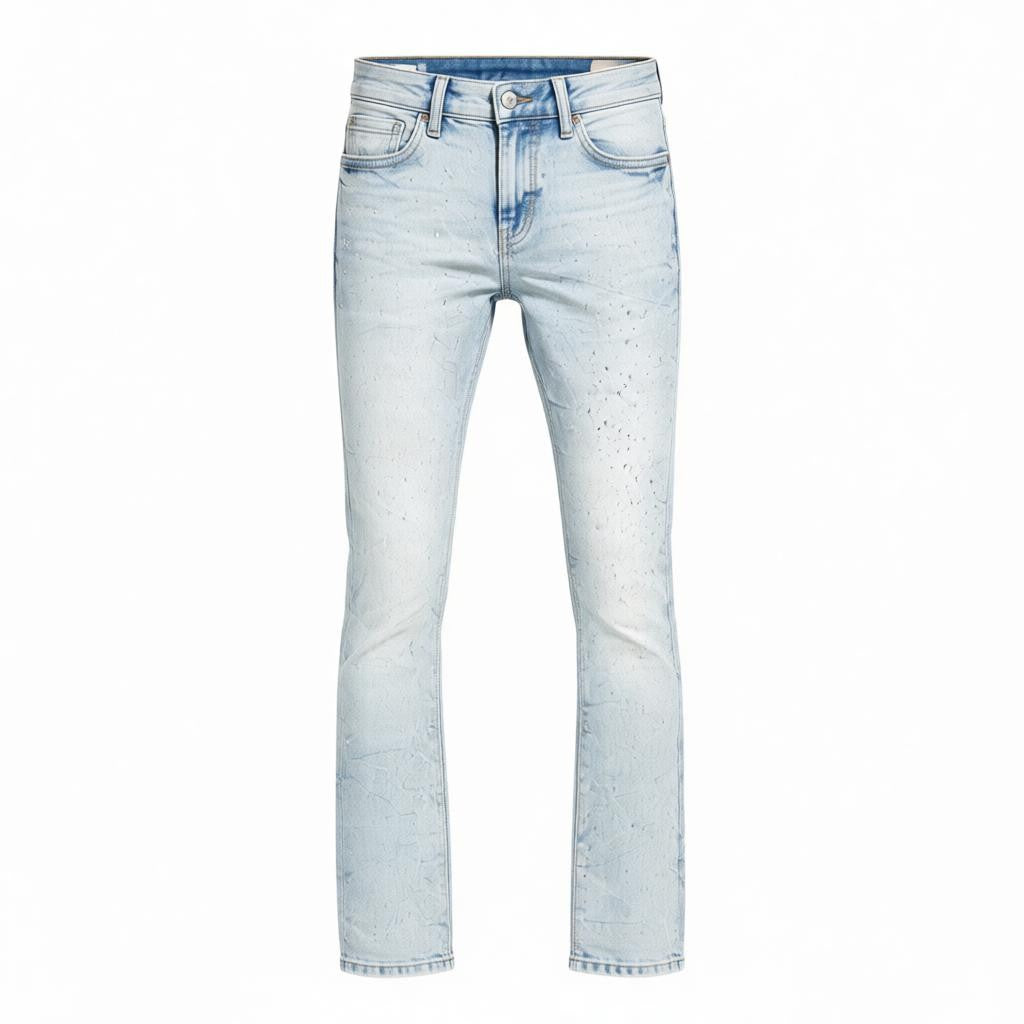 Kids Local Dealer Stacked Denim (Iced White)
