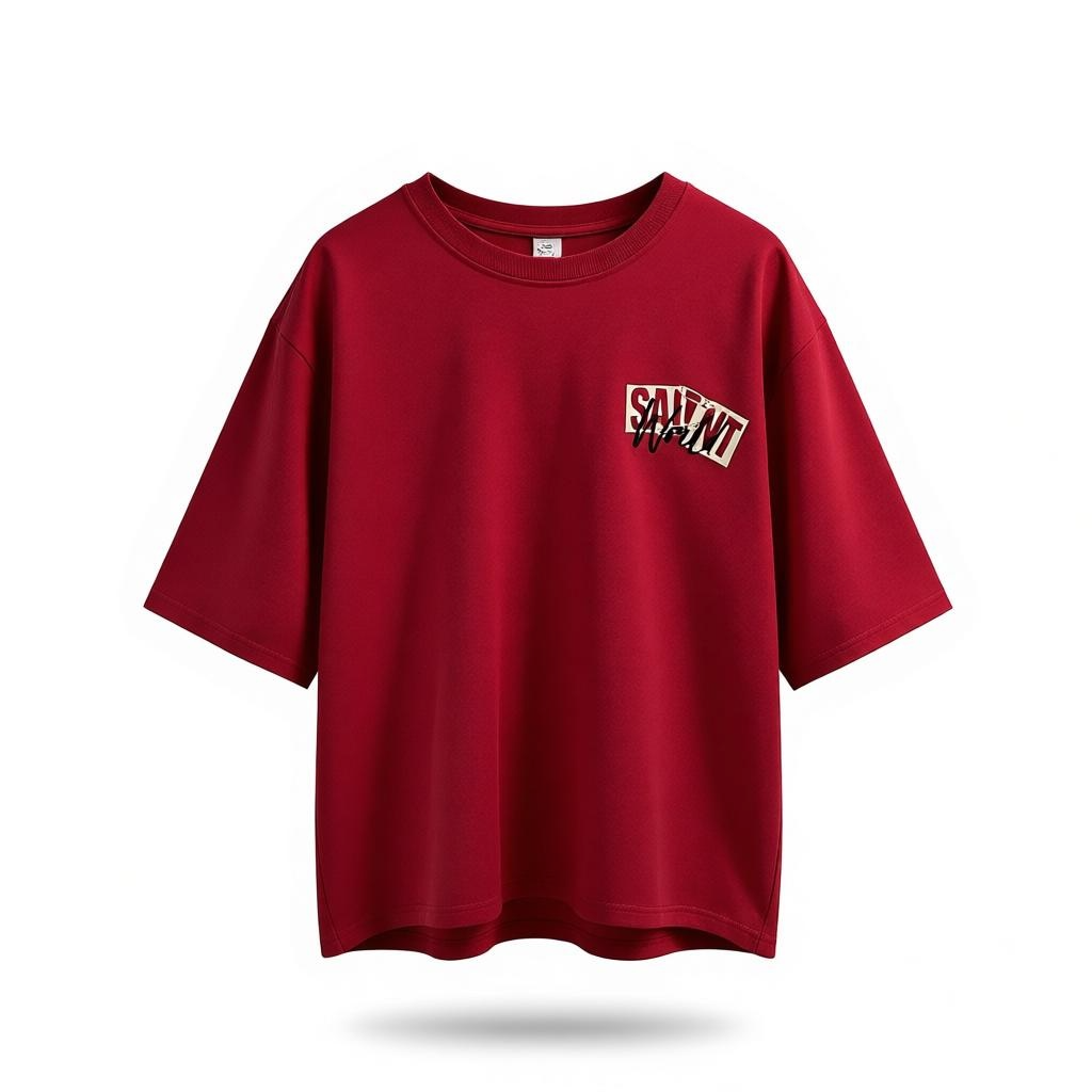 SAINT WORLD TEE - BURGANDY