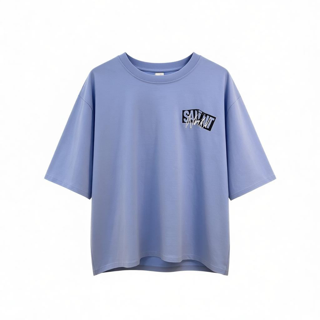 SAINT WORLD TEE - BABY BLUE