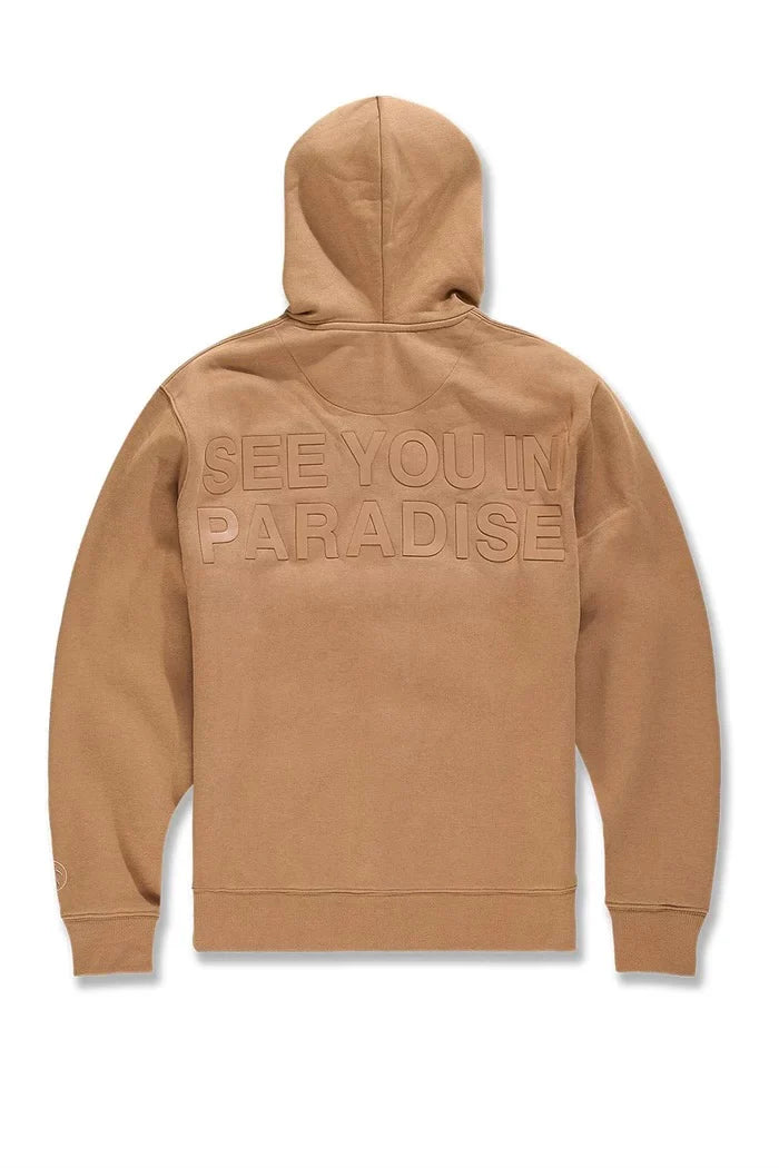 KIDS SEE YOU IN PARADISE HOODIE-MOCHA