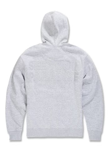 KIDS SEE YOU IN PARADISE HOODIE-HEATHER GREY