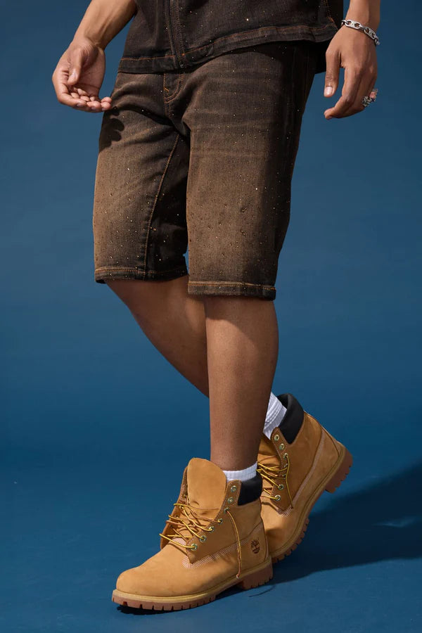 OG - Radiant Denim Shorts - Copper Black