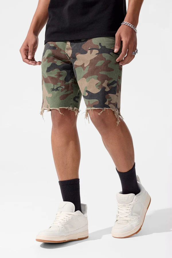 Retro - Infantry Twill Shorts - Vintage Camo