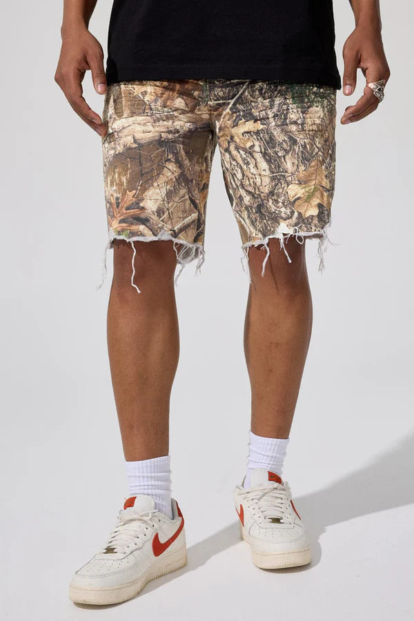 Retro - Infantry Twill Shorts -  Hunter Camo
