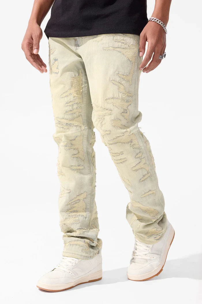 Martin Stacked - Molten Denim (Champagne)