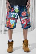 Festival Denim Shorts (Aged Wash)