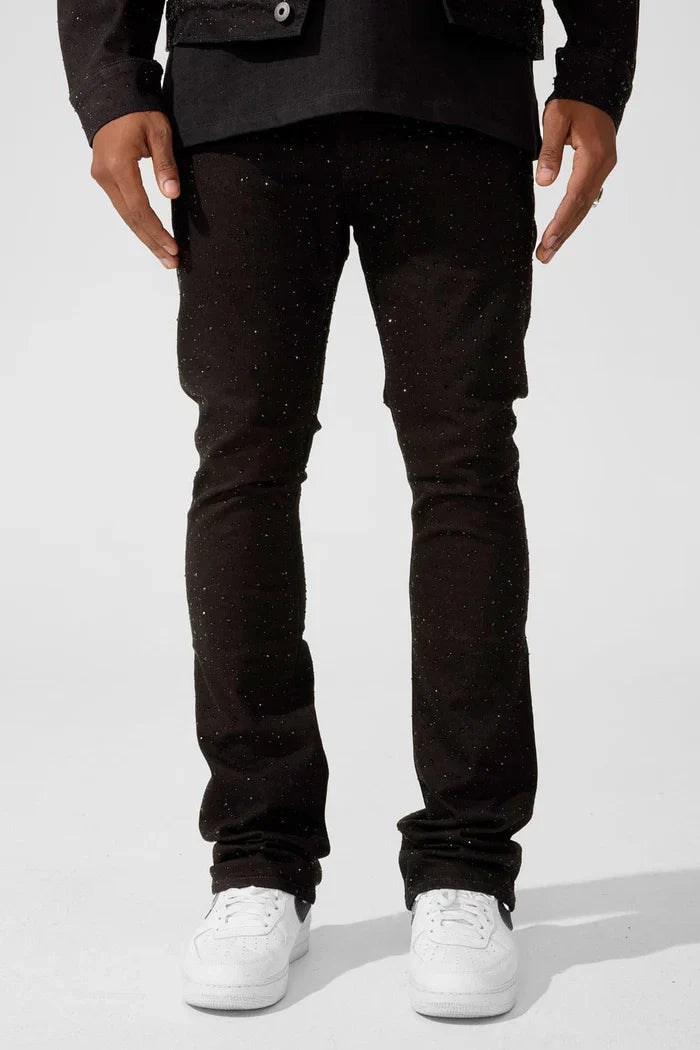 Super Skinny Stacked Fit - Local Dealer Denim - Martin Stacked Collection (Jet Black)