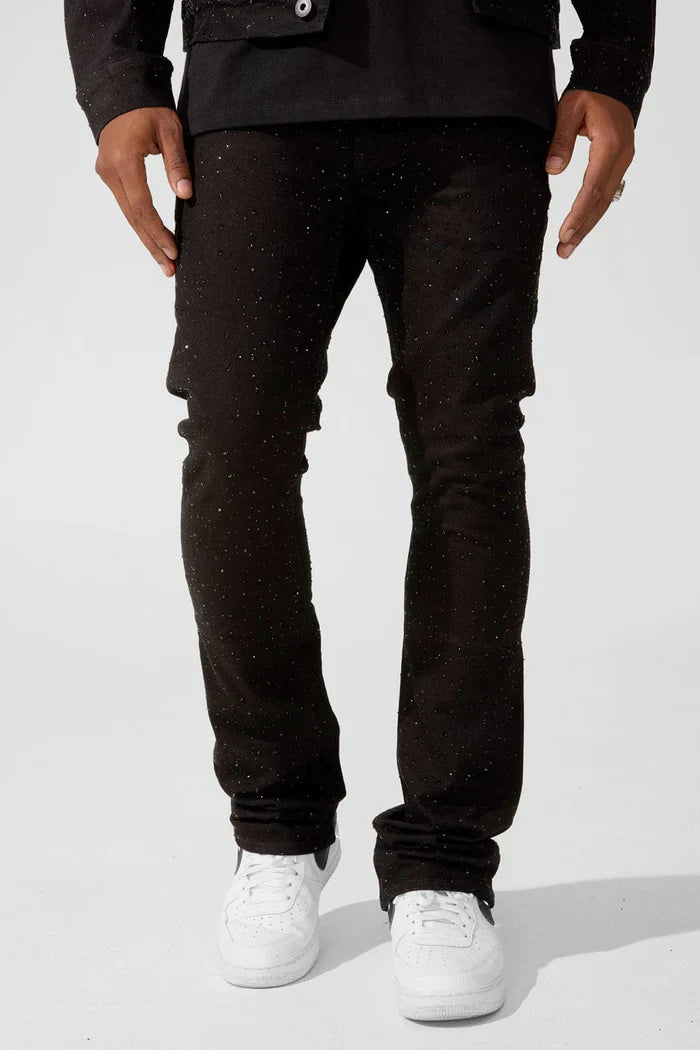 Super Skinny Stacked Fit - Local Dealer Denim - Martin Stacked Collection (Jet Black)